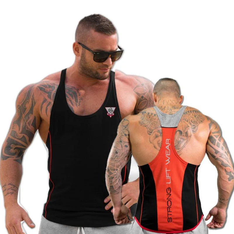 Mens Bodybuilding Tank top Gyms Fitness sleeveless shirt 2018 New Male Cotton clothing Fashion Singlet vest Undershirt