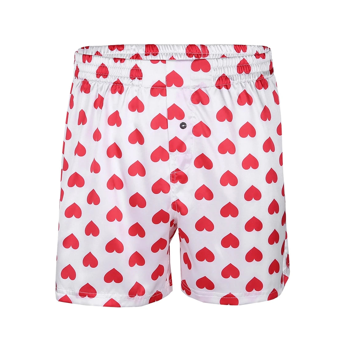 Men's Loose Heart Print Boxer Shorts