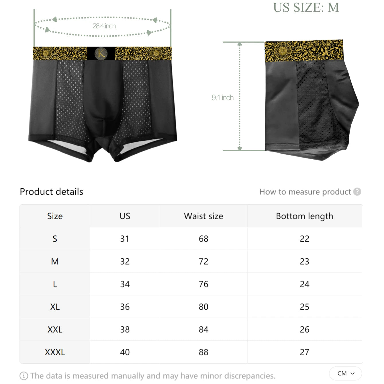Men's Boxer Shorts Pack of 4 Comfy Polyester and Elastane