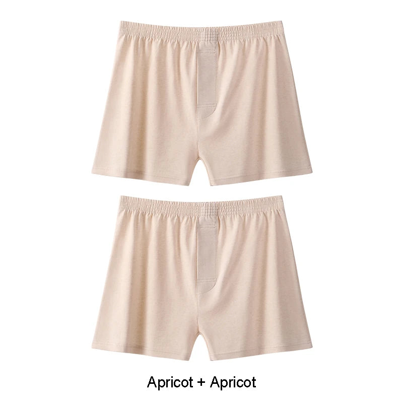 Men's Cotton Boxer Shorts with Striped Pattern