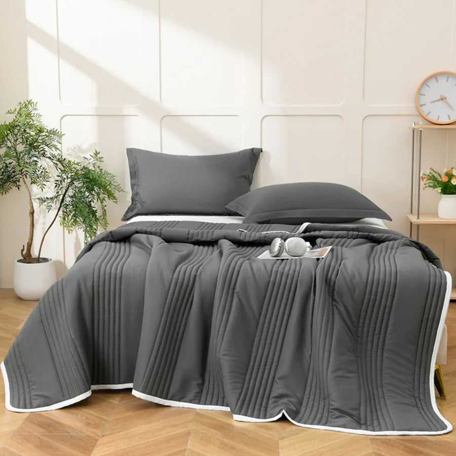 Cool Air Blanket 200x230cm Microfiber Fabric Summer Quilt