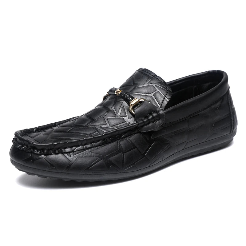 Men's Casual Leather Loafers for Sports and Climbing