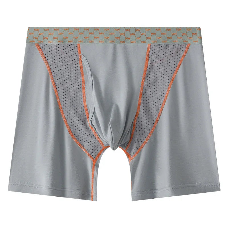 Men's Breathable Mesh Boxer Shorts U Convex Pouch M-XXL