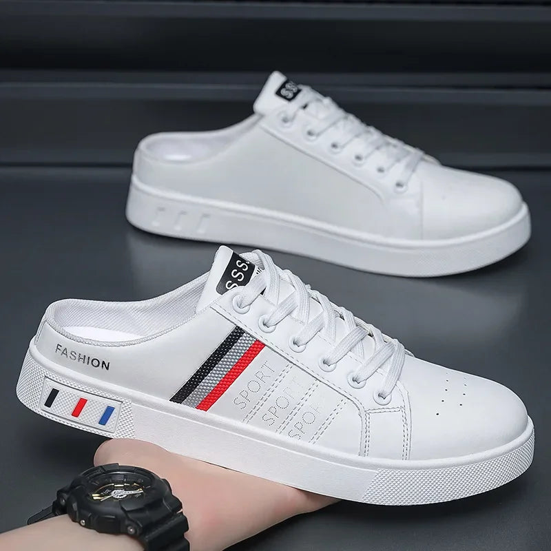 Summer Men Casual Shoes Comfortable Half Slippers Fashion Flat Sneakers