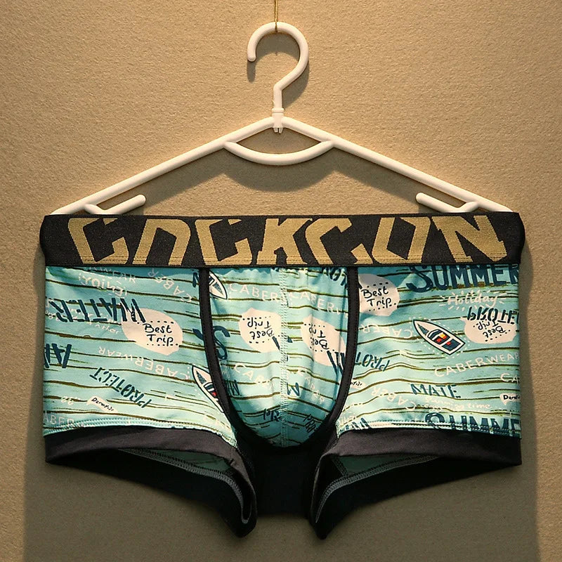Men's Cotton Boxer Shorts with U Pouch