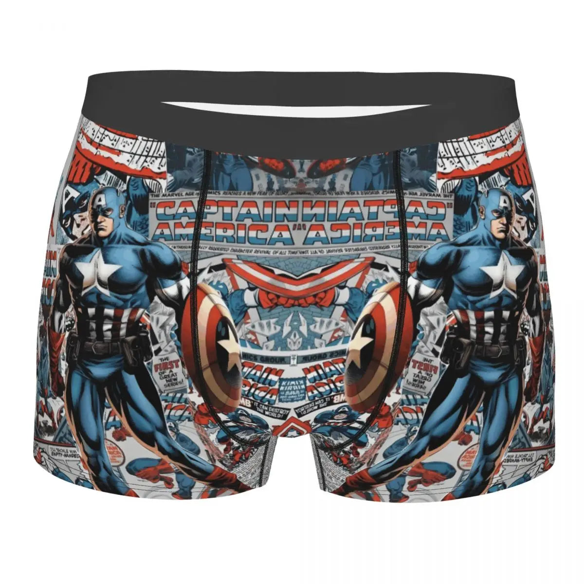 Captain America Comics Design Boxer Shorts for Men by MINISO