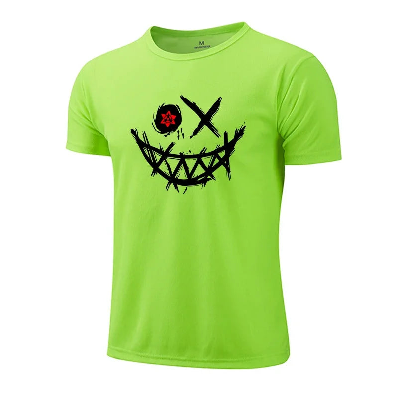 Mens Summer Exercise Training T-shirt High Quality Quick Dry Lightweight Male Casual Sports Top Outdoor Marathon Round Neck Tees