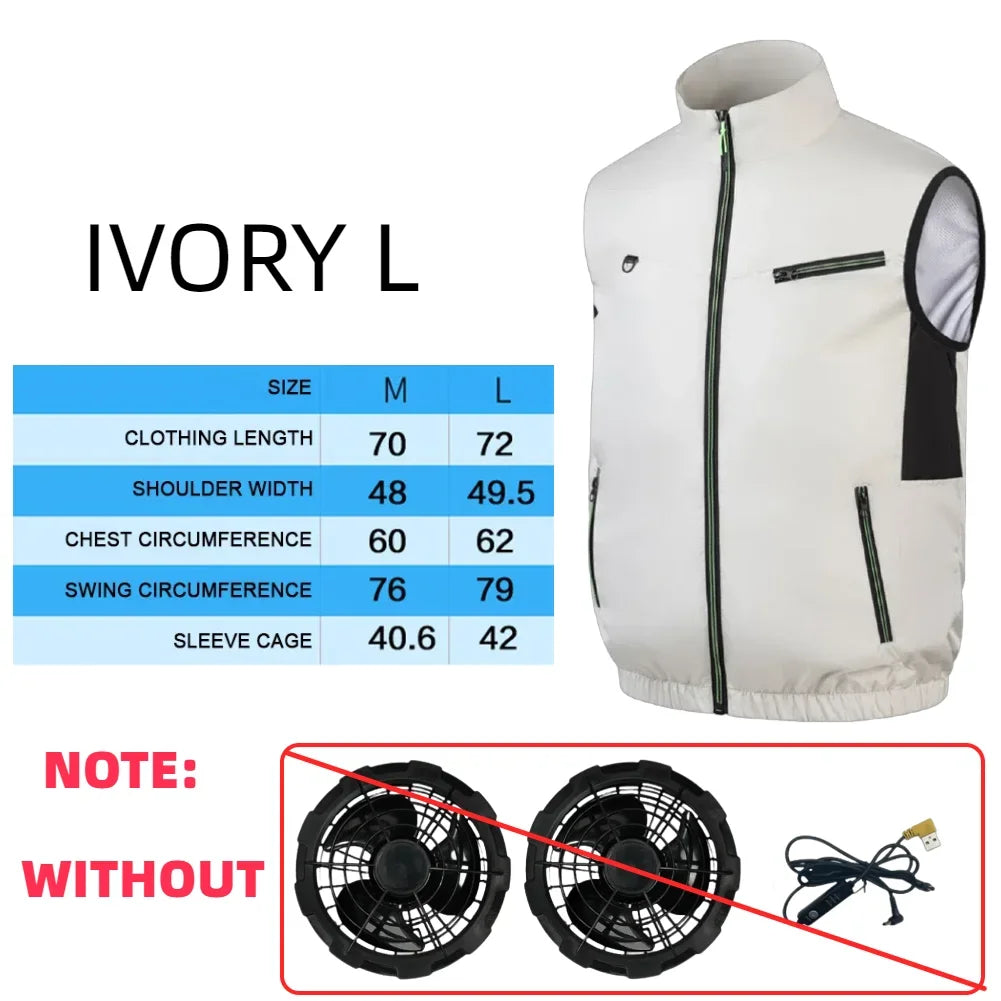 Cooling Vest Ice Fan Vest for Hot Weather Work