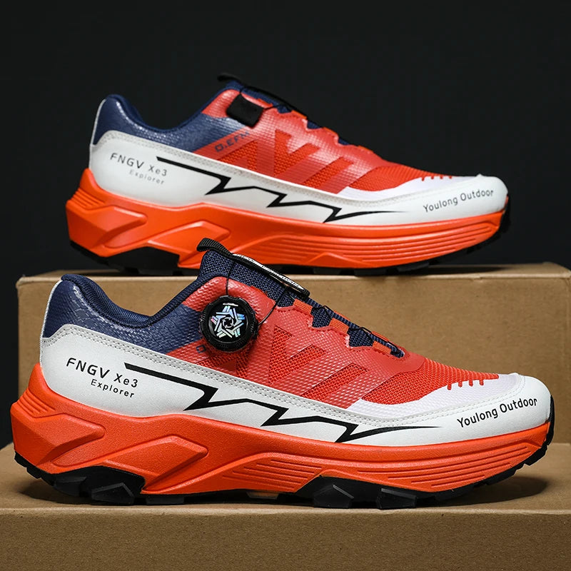 Men's Casual Outdoor Sneakers with Shock-Absorbing Sole