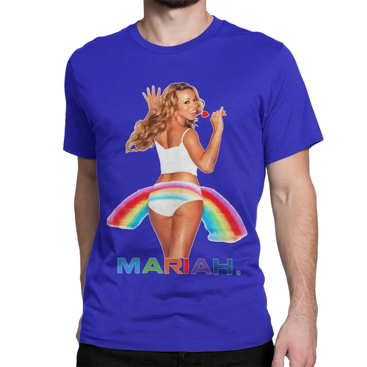 Mariah Carey Creative 100% Cotton Crew Neck Short Sleeve T-Shirts for Men Women