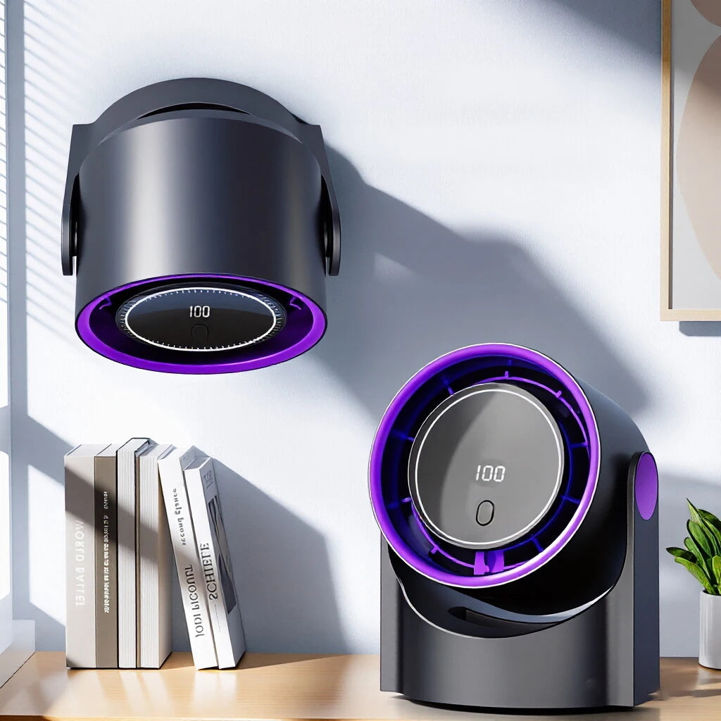 Portable Air Circulator Fan 1200mAh Rechargeable Desktop Fan