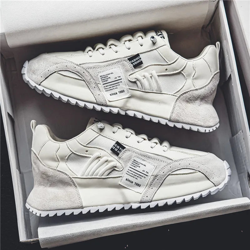 Men's Casual Breathable Sneakers with Elastic Band
