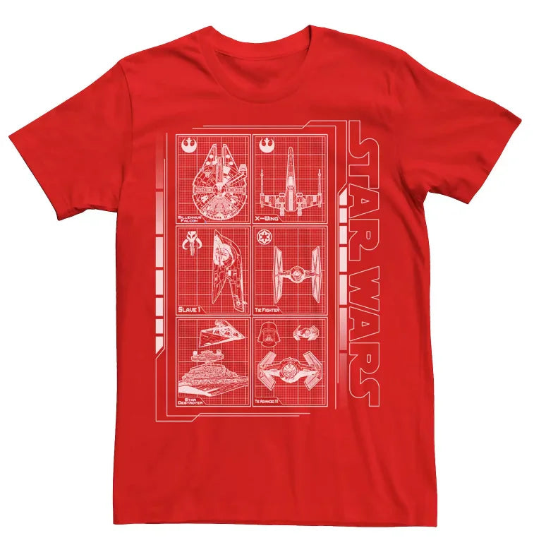 Star Wars-Themed printed short-sleeved, Telcan Shirt for men and women