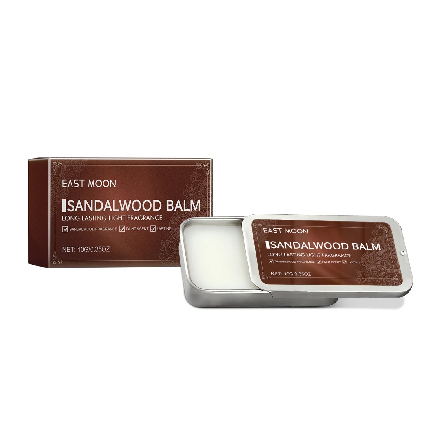 Men Sandalwood Balm Portable Body Fragrance Solid Balm