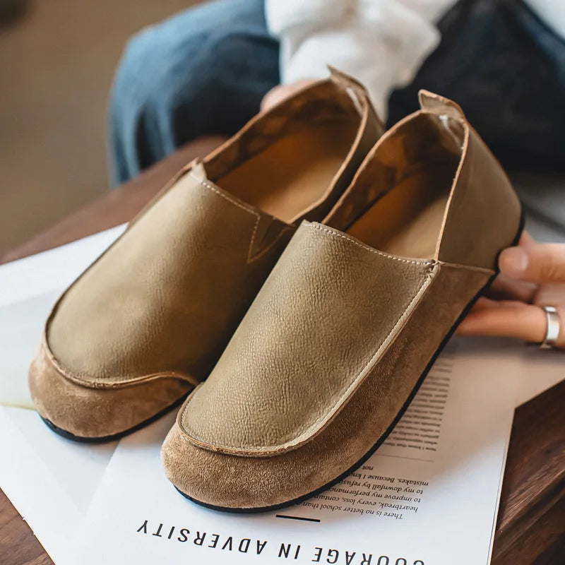 Men's Casual Slip-On Loafers in Soft Leather