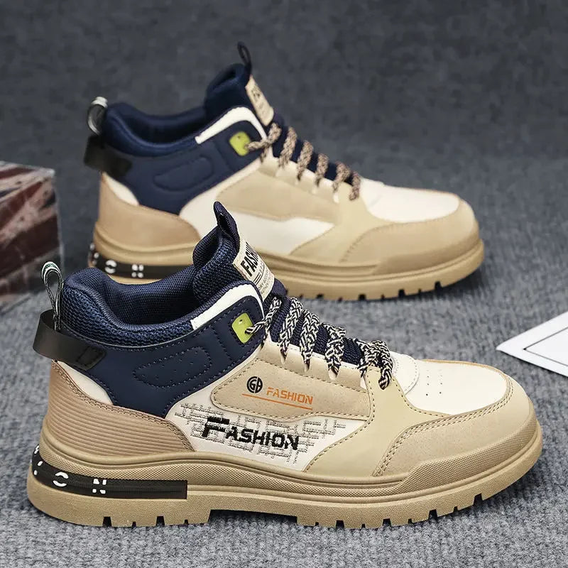 Men's High Top Lace-Up Casual Sneakers