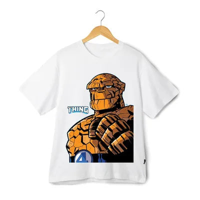 Marvel The Thing T-Shirt - Fantastic Four Unisex 100% Cotton Round Neck Tee