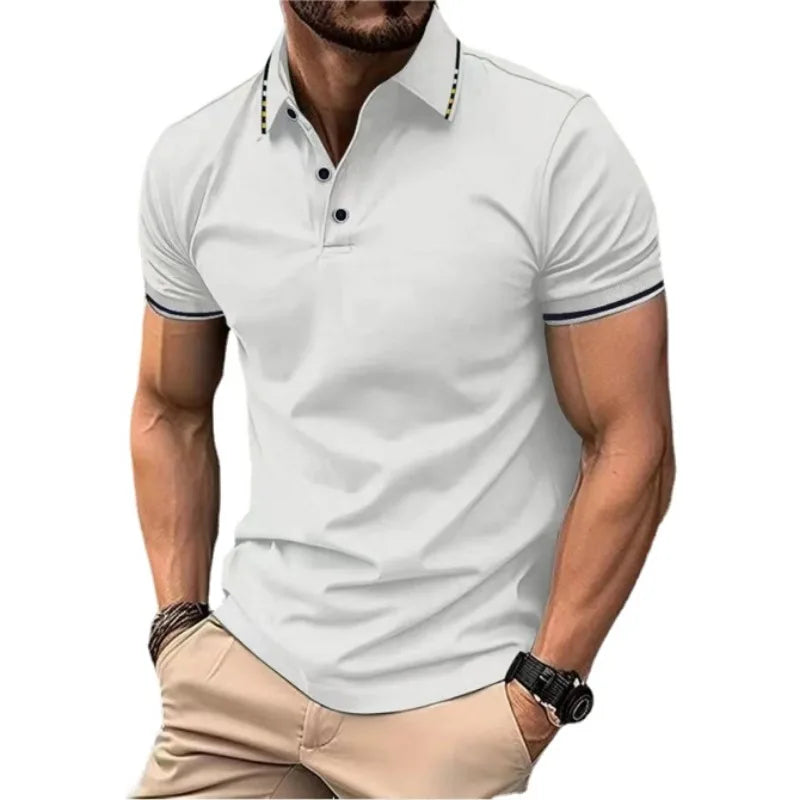 Men's Short Sleeve Polo Shirt Lightweight Polyester