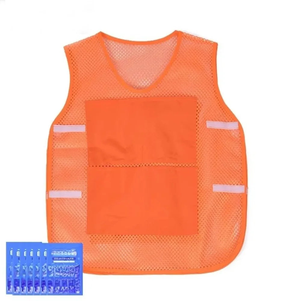 Cooling Vest with Ice Packs for Heatstroke Prevention