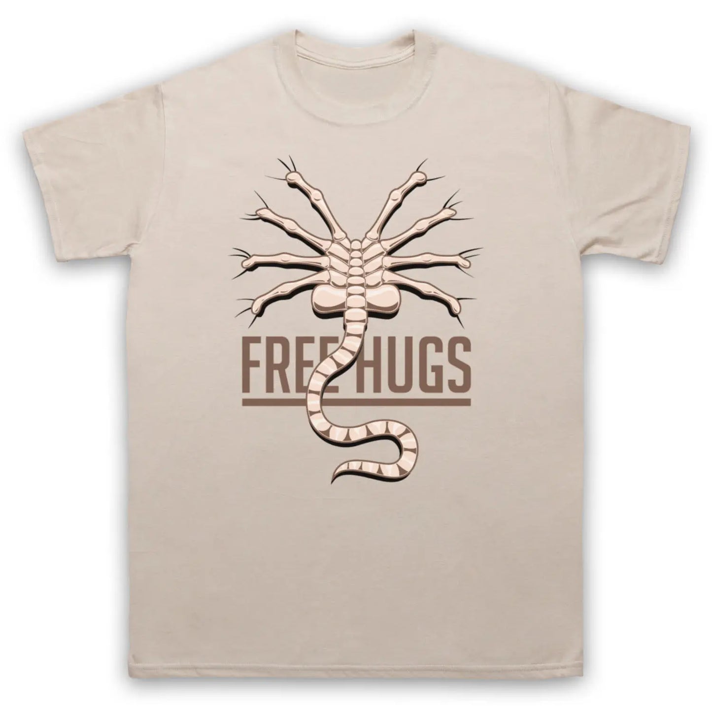 NONE 2026 T-shirts "Alien" Movie 'FREE HUGS' ALIENS FACEHUGGER ALIEN SCI FI