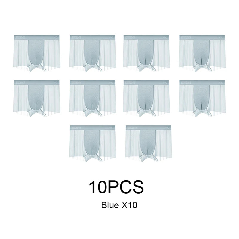 Ultra Thin Boxer Shorts for Men in Ice Silk Material