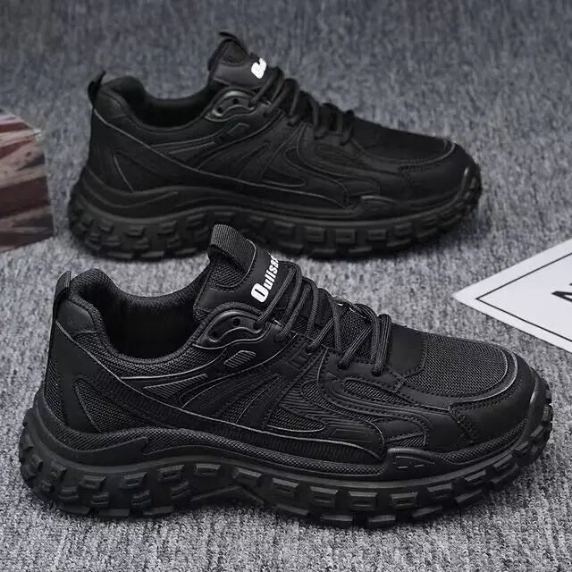 Men's Comfortable Lace-Up Sneakers for Running