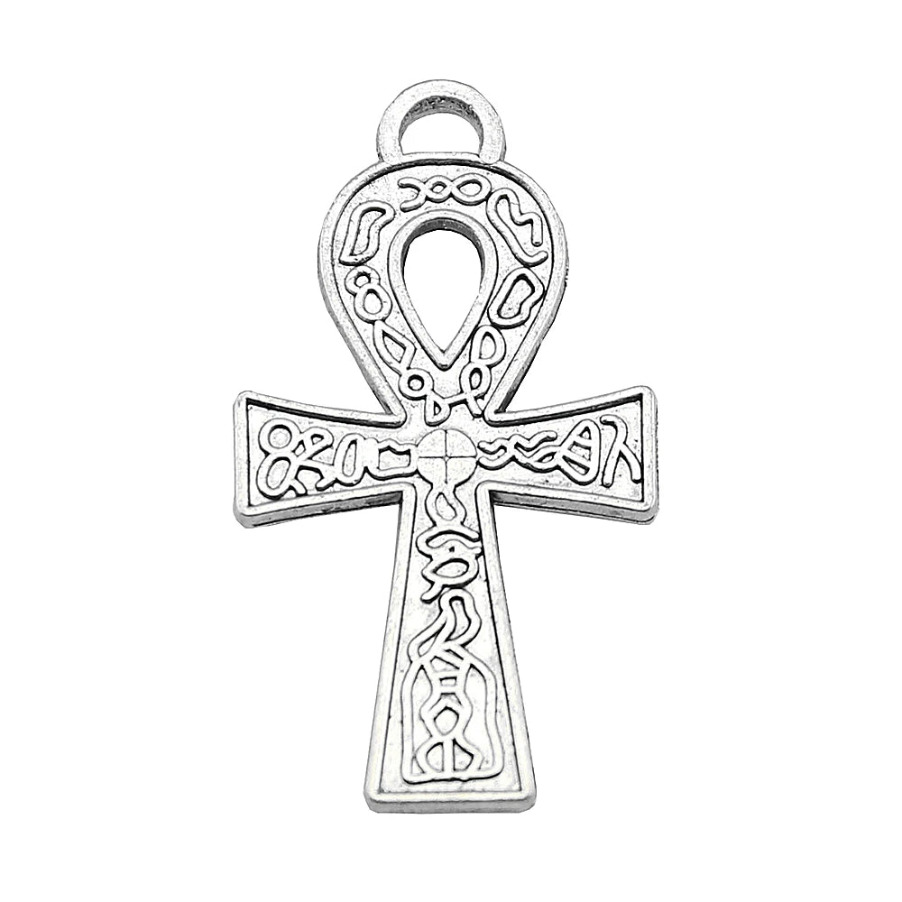 Pharaoh Gemeidax Double Sided Ankh Cross Charm Ankh Pendant