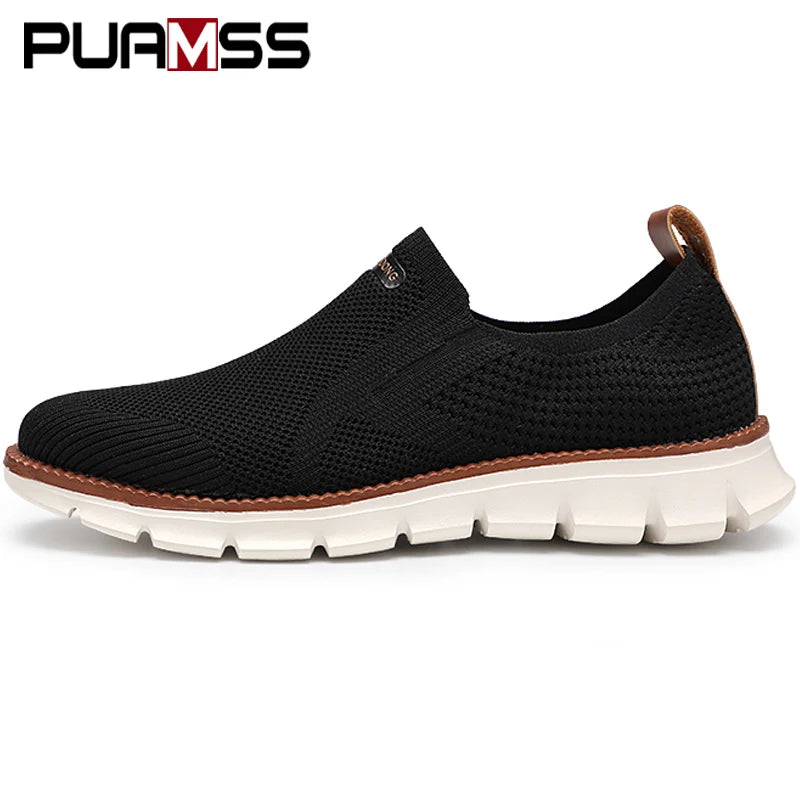 Men Casual Loafers Breathable Mesh Shoes