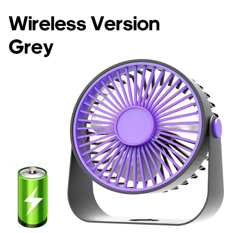 Cordless Electric Fan Wireless Portable Air Circulator