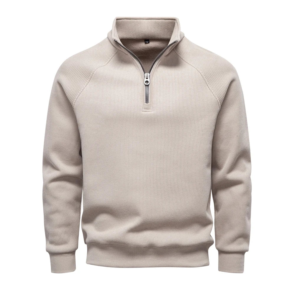 Men's Winter Thermal Cotton Zipper Sweater