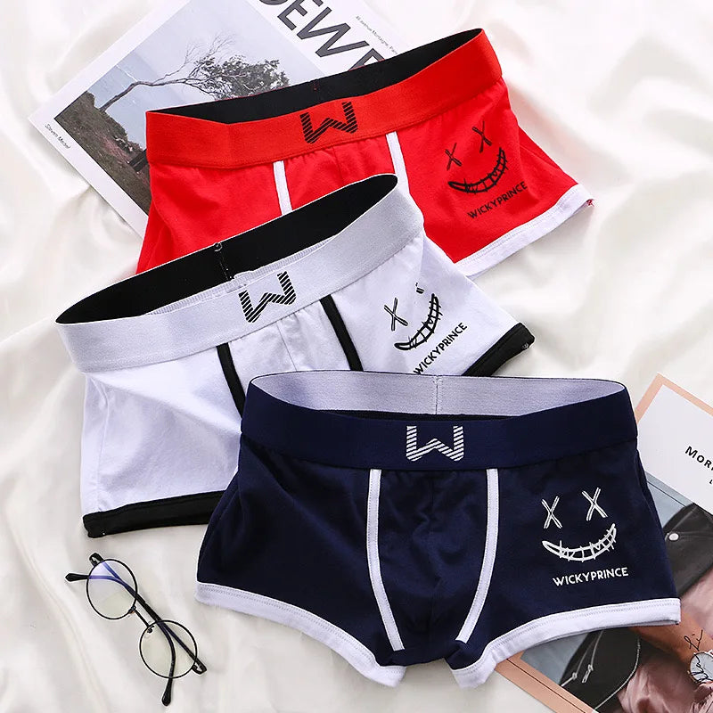 Men's Cotton Boxer Shorts 3pcs Set