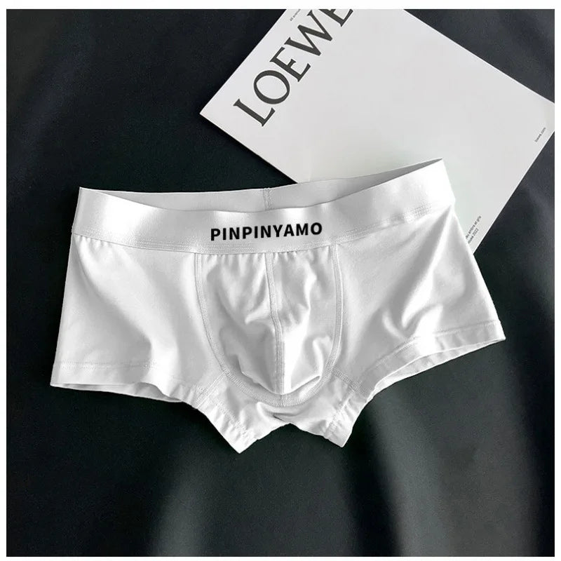 Cotton Boxers Bottoms for Men Loose U Convex Pouch Underwear 2025 Sports Shorts Man Swimming Trunks Trendy Panties Трусы Мужские