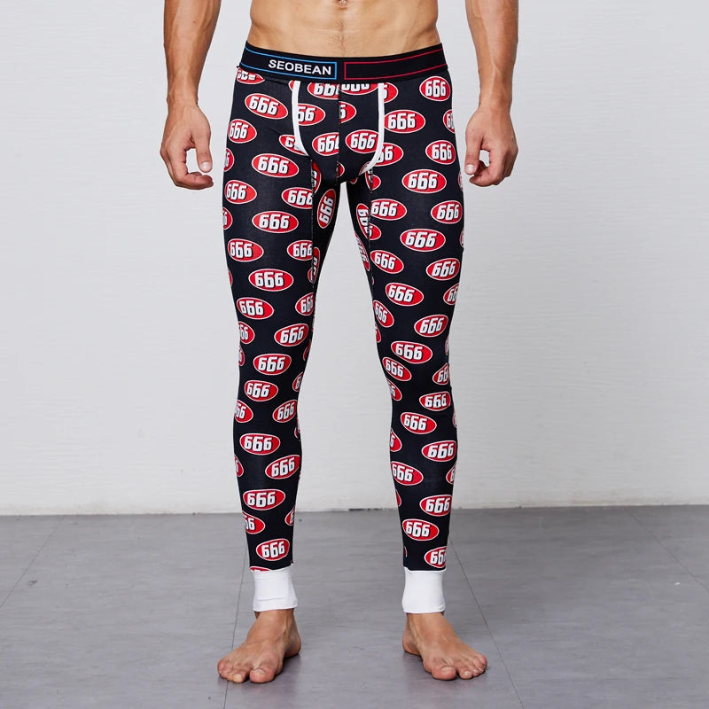 Men's long underwear, low waist warm Fashionable Autumn Long Johns