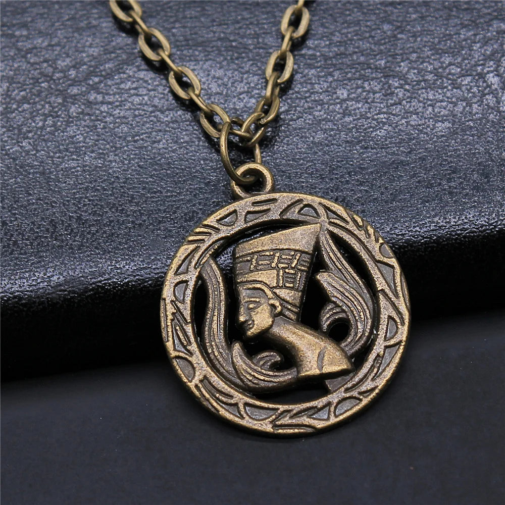 Egyptian Jewelry Gift Egyptian God Pharaoh The Eye Of Horus Ankh Cross Pendant Necklace African Gift