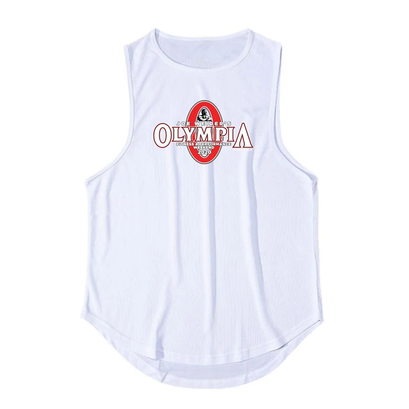 Mens Bodybuilding Gym Tank Tops Summer Fitness Clothing Mesh Quick Dry Loose Fit Sleeveless T Shirts Men Muscle Running Vest