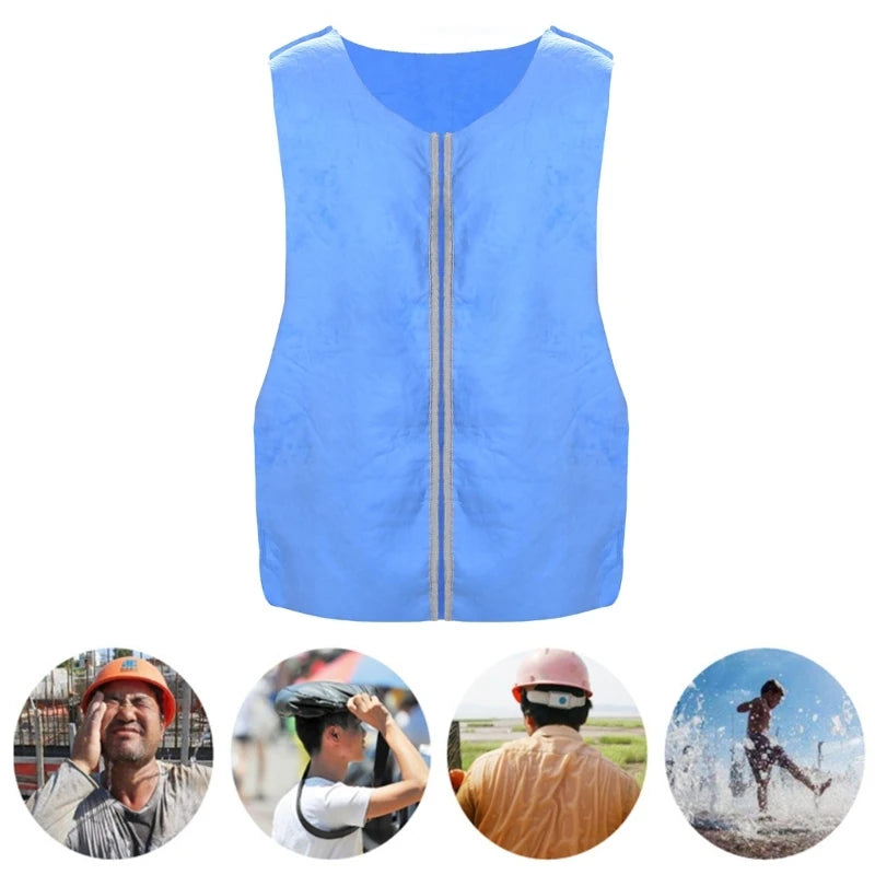 Evaporative Cooling Vest for Women in Blue