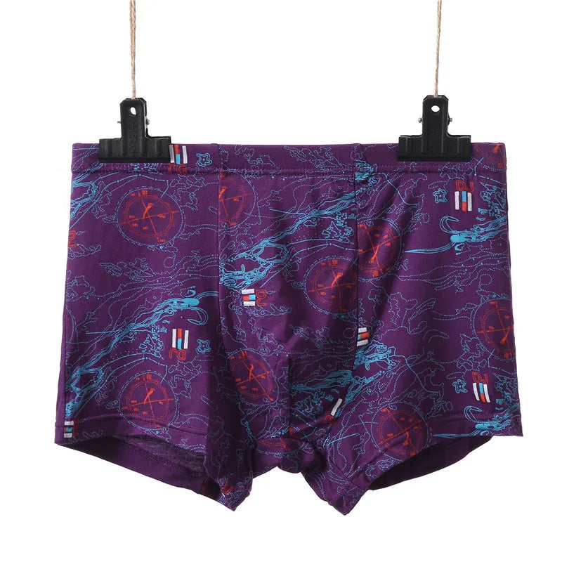 Men's Bamboo Fiber Boxer Shorts Plus Size 2XL-7XL