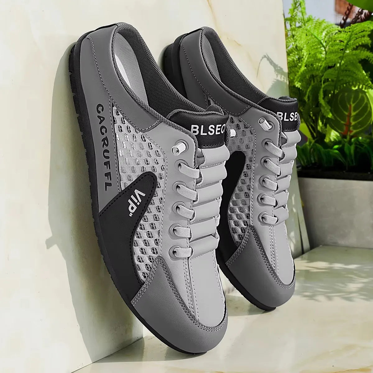 Men's Casual Slip-Ons - Breathable Artificial Leather Shoes