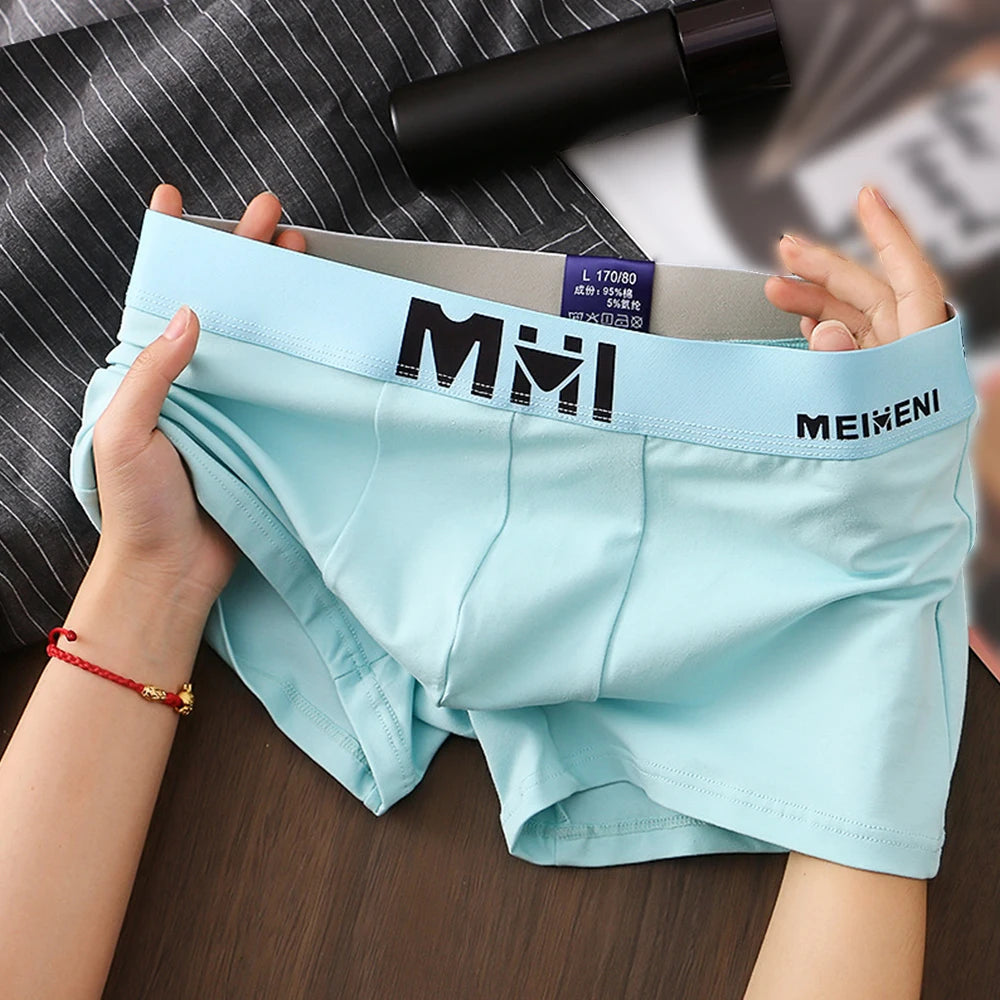 Men's Cotton Boxer Shorts with Breathable Print