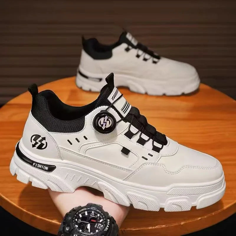 Leather Men's Sneakers Casual Shoes for Summer