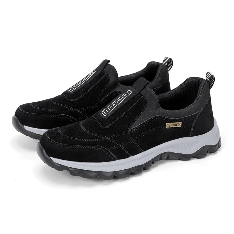 Men Casual Sports Shoes Comfortable Flat-Bottomed Hiking Shoes