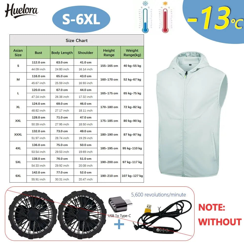 Summer Cooling Vest Fan for Men and Women