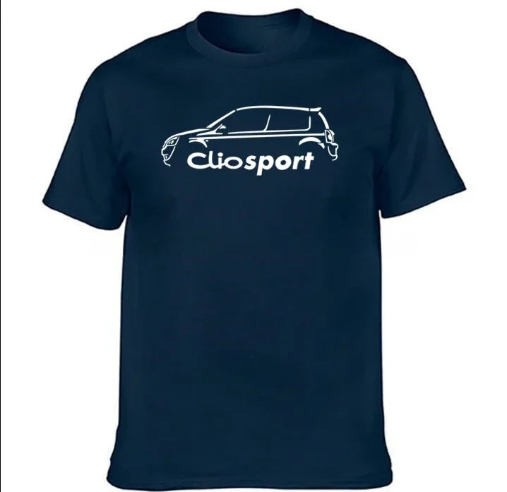 Men T Shirt Short sleeve 2022 mens designer clothes new in tops & tees tee shirt homme CLIO SPORT 182 CUP CLASSIC CAR T-SHIRT