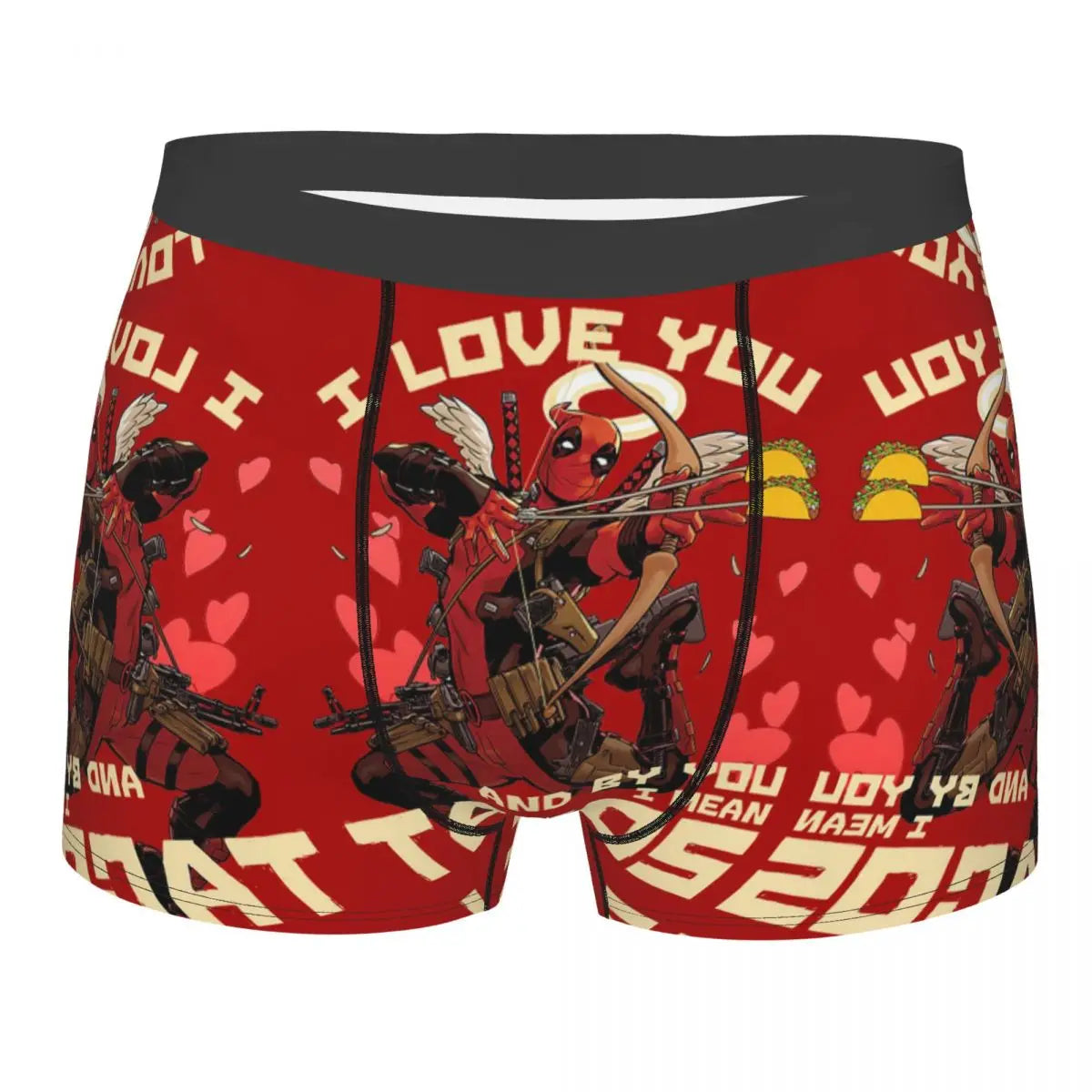 Deadpool Boxer Shorts for Men - Lycra Polyester Blend