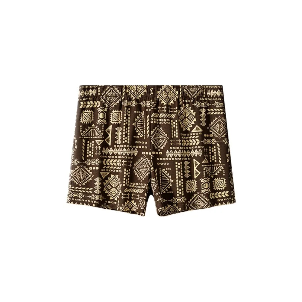 Men's Boxer Briefs Cotton Ethnic Print L - XXXL