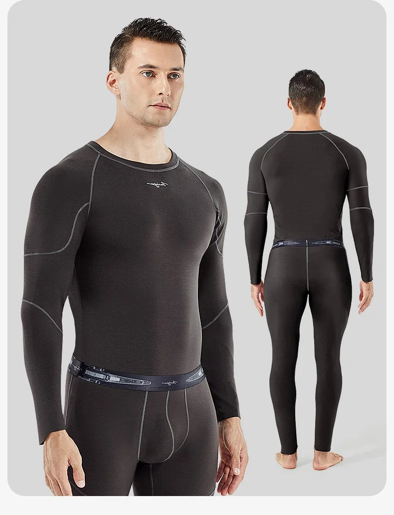 Thermal Underwear with Merino Wool – Warm, Soft Fleece-Lined Long Johns
