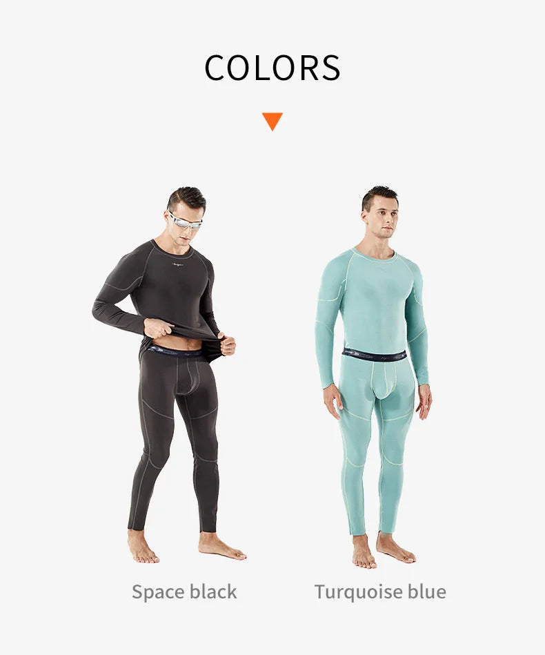 Thermal Underwear with Merino Wool – Warm, Soft Fleece-Lined Long Johns