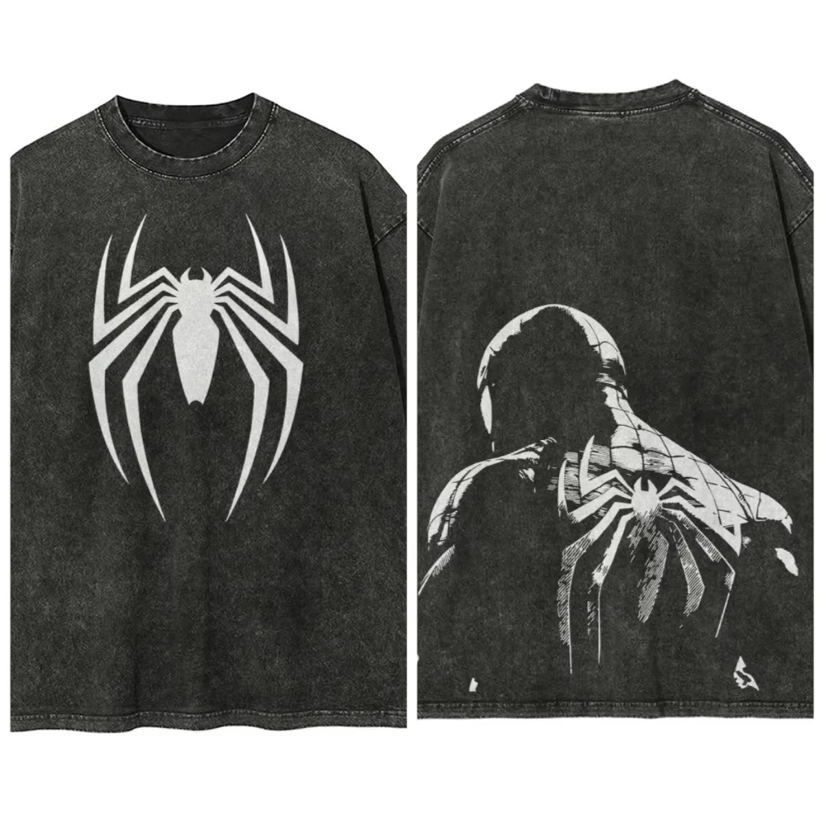 T-shirts Design for Girls and Guys - Marvel's Spiderman Printed Man's Retro Washed Telcan