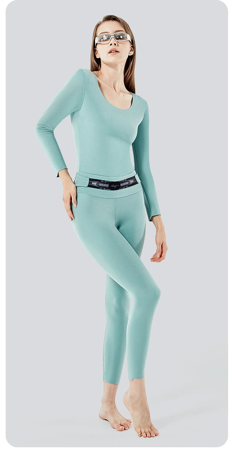 Thermal Underwear with Merino Wool – Warm, Soft Fleece-Lined Long Johns