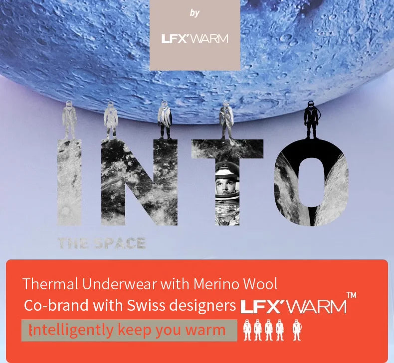 Thermal Underwear with Merino Wool – Warm, Soft Fleece-Lined Long Johns